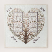 Quebra-cabeça de Coração Fotográfica Adicionar Qua