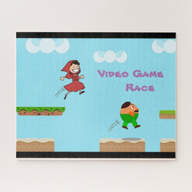 Quebra-cabeça de Corrida de Jogo de Vídeo (Horizontal)