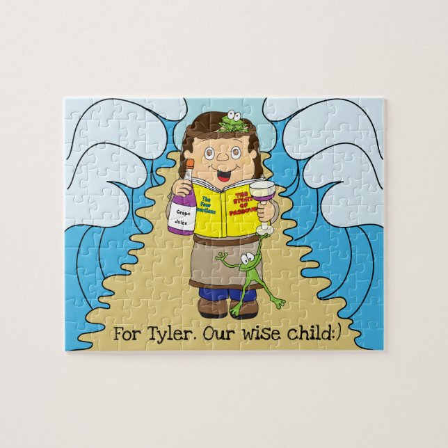 Quebra-cabeça de Criança Sábio de Passover (Horizontal)