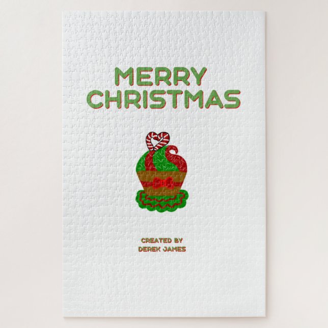 Quebra-cabeça de Cupcake de Natal (50,8 cm x 76,2  (Vertical)