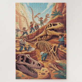 Quebra-cabeça de descoberta do mundo dos dinossaur