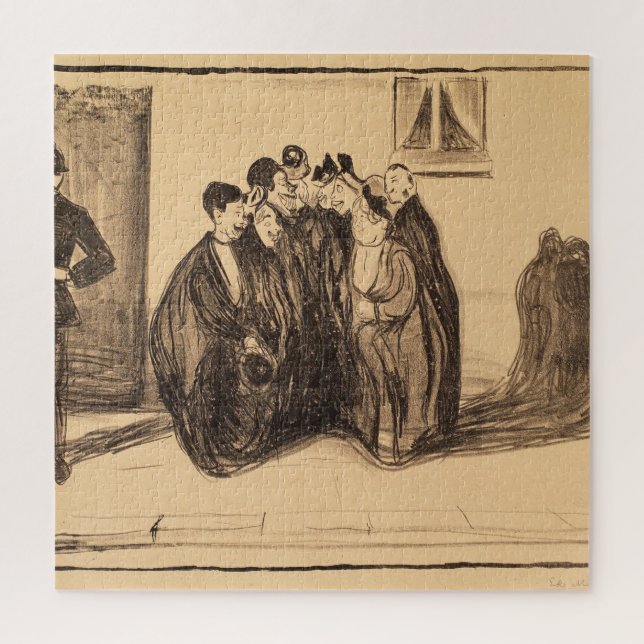 Quebra-cabeça de Desenho de Arte Fina Vintage (Vertical)