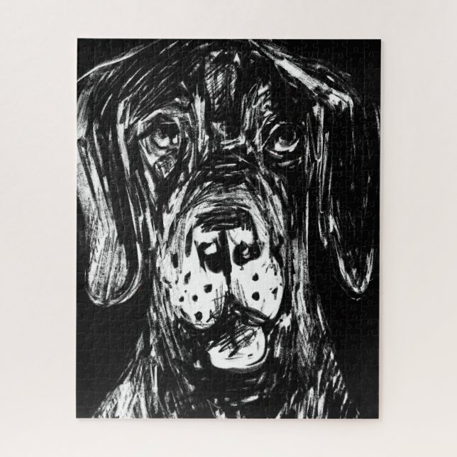 Quebra-cabeça de desenho do Great Dane (Vertical)