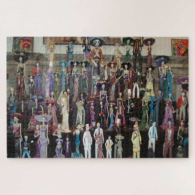 Quebra-cabeça de Día de Muertos (dia do morto) (Horizontal)