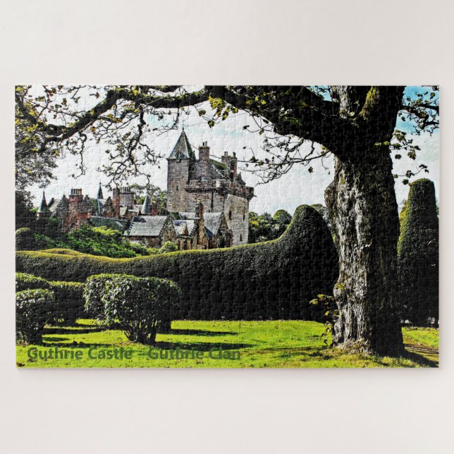 Quebra-cabeça de Diversão de Guthrie Castle-Guthri (Horizontal)