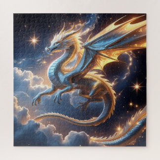 Quebra-cabeça de Dragão Ouro Celestial - Luxury Fa