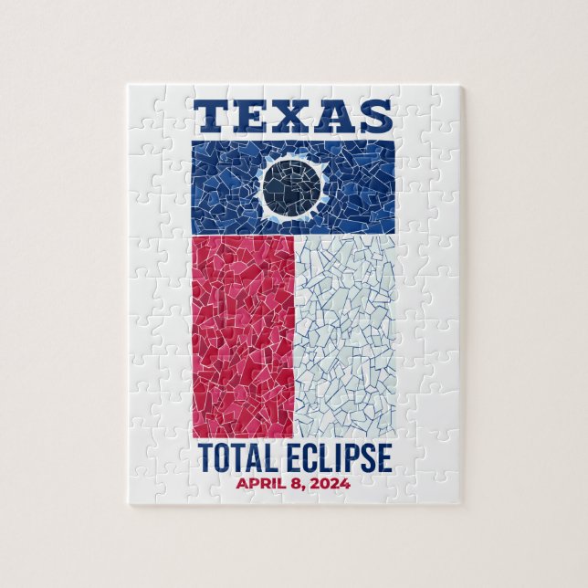 Quebra-cabeça de Eclipse Total do Texas (Vertical)