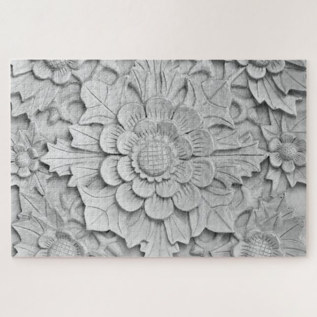 quebra-cabeça de escultura de flores (Horizontal)