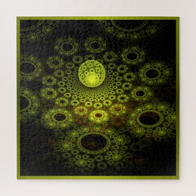 Quebra-cabeça de Esfera Amarela (Vertical)