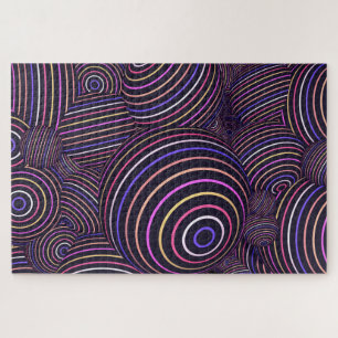 quebra-cabeça de esferas de neon