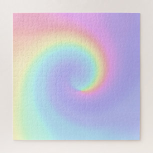 Quebra-cabeça de espiral do Arco-Íris do Pastel Mu