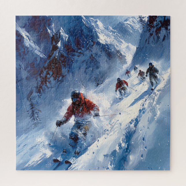 Quebra-cabeça de esqui (Vertical)
