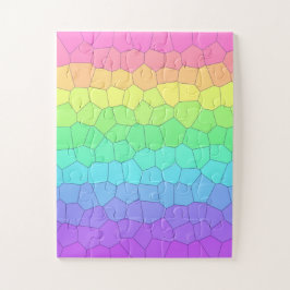 Quebra-cabeça de fácil geometria colorida