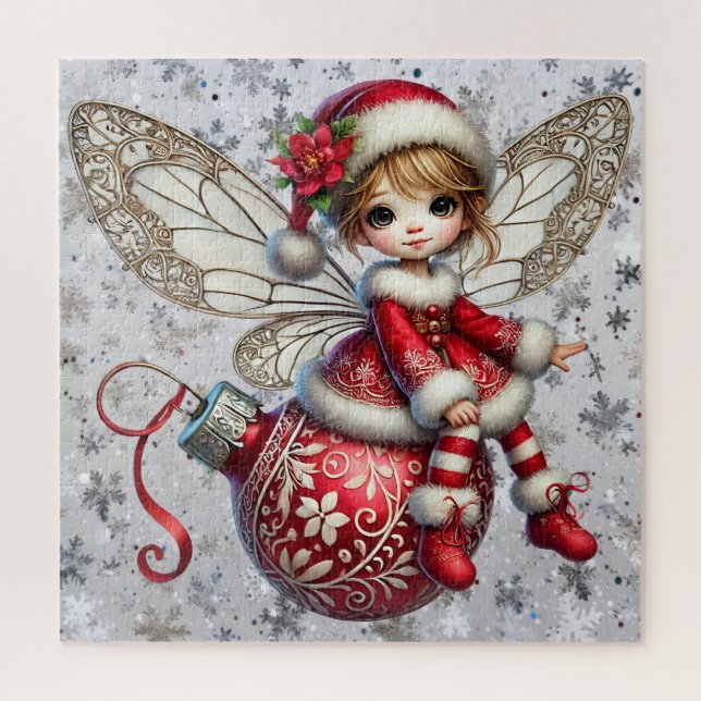 Quebra-cabeça de fada de Natal (Vertical)