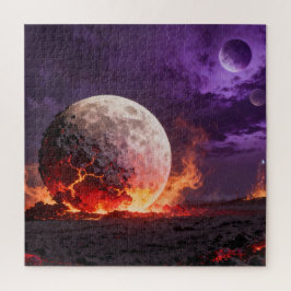 Quebra-cabeça de Fantasia da Lua de Lava