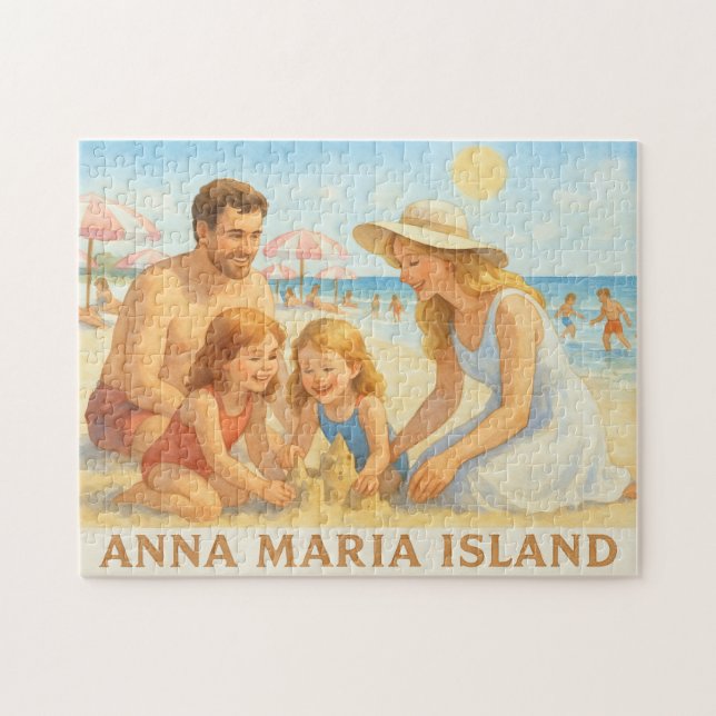 Quebra-cabeça de Férias da Família Anna Maria Isla (Horizontal)