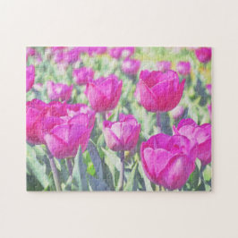 Quebra-cabeça de Flor de Arte do Jardim de Tulip R