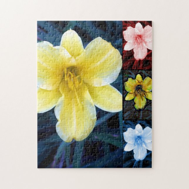 Quebra-cabeça de Flor Psicodélico (Vertical)