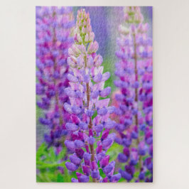 Quebra-cabeça de Flores de Lupino Roxo