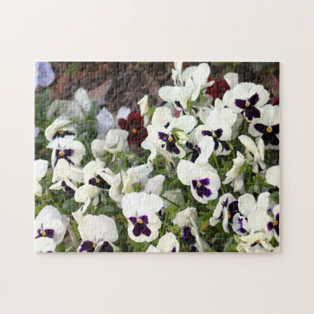 Quebra-cabeça de Flores de Pensamentos (Horizontal)