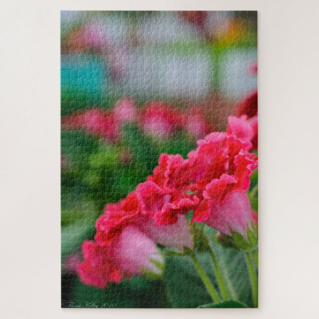 Quebra-cabeça de Flores Rosas (Vertical)