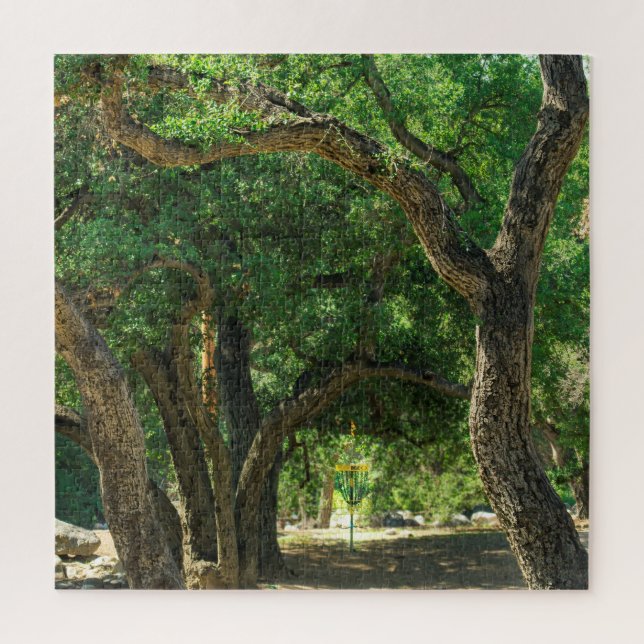 Quebra-cabeça de floresta de golfe de disco muito  (Vertical)