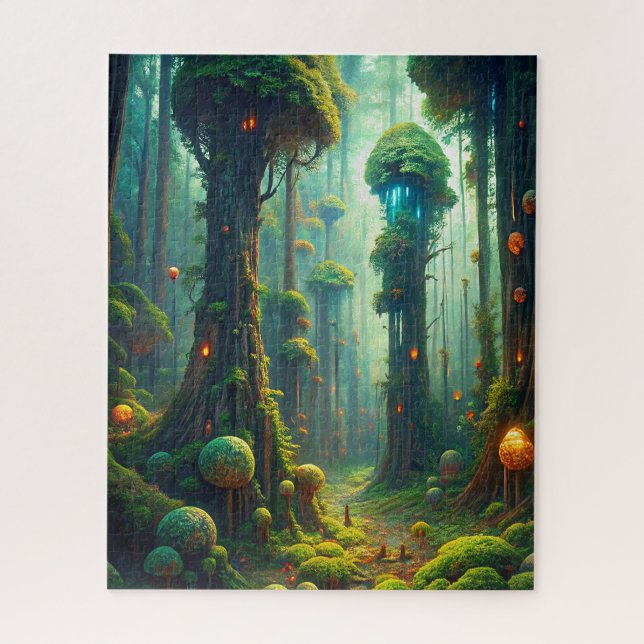 Quebra-cabeça de Floresta Encantada (Vertical)