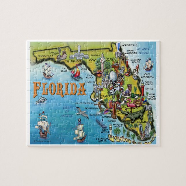 Quebra-cabeça de Florida (Horizontal)