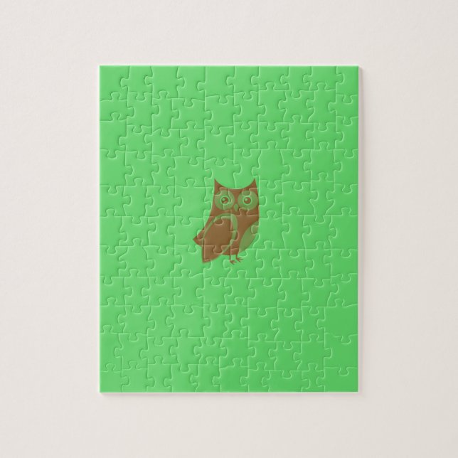 Quebra-cabeça de Foto de Brown Owl (Vertical)