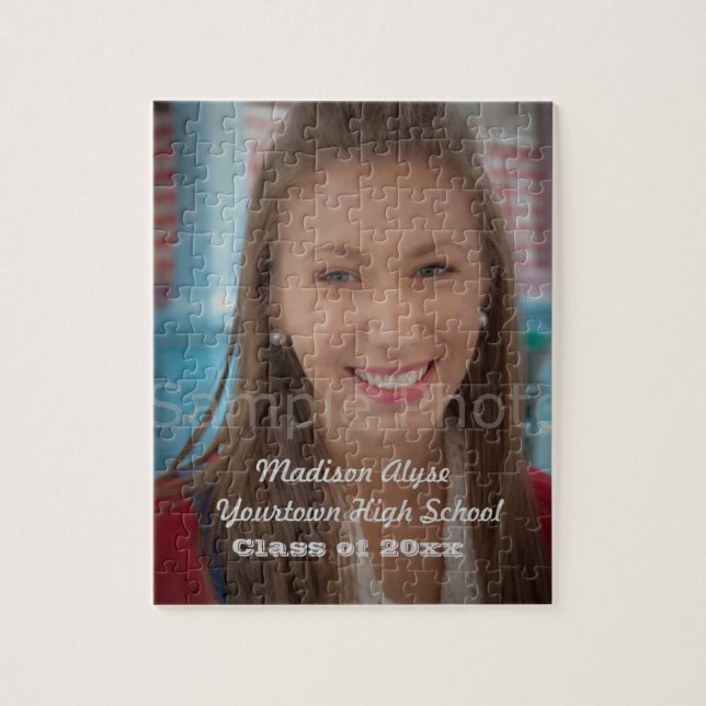 Quebra-cabeça de Foto de Formatura Personalizado (Vertical)