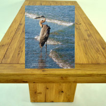 Quebra-cabeça de Foto de Ondas Azuis de Heron Bird