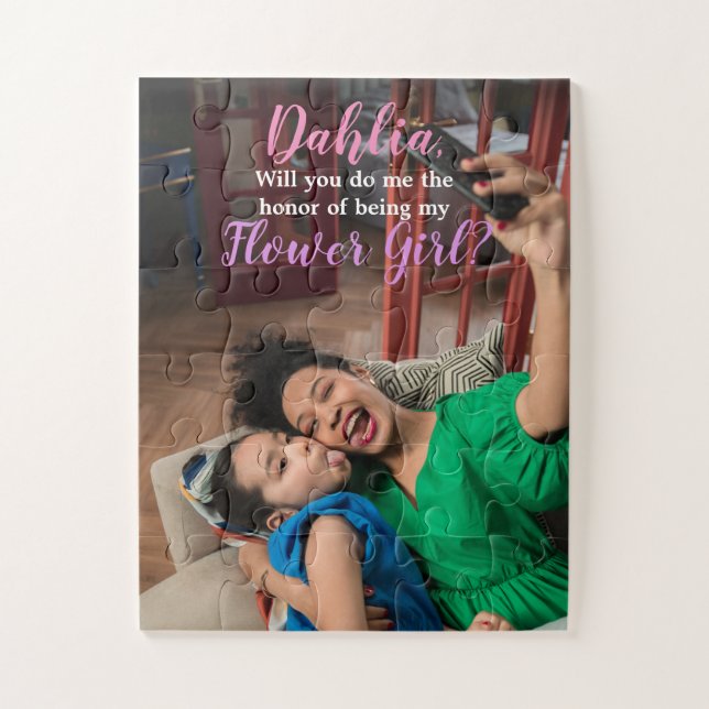 Quebra-cabeça de Foto de Proposta de Rapariga de F (Vertical)