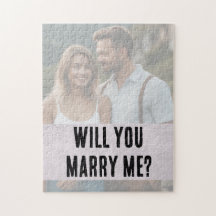 Quebra-cabeça de Foto de Proposta Personalizada Vo