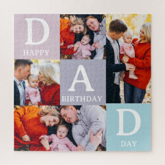 Quebra-cabeça de Foto do Papai Personalizado – 4 F