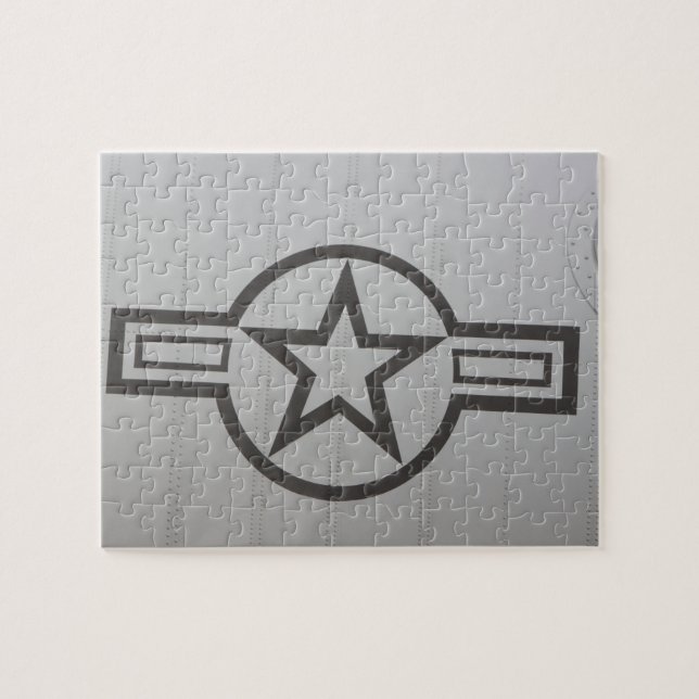Quebra-cabeça de Foto em Estrela Militar (Horizontal)