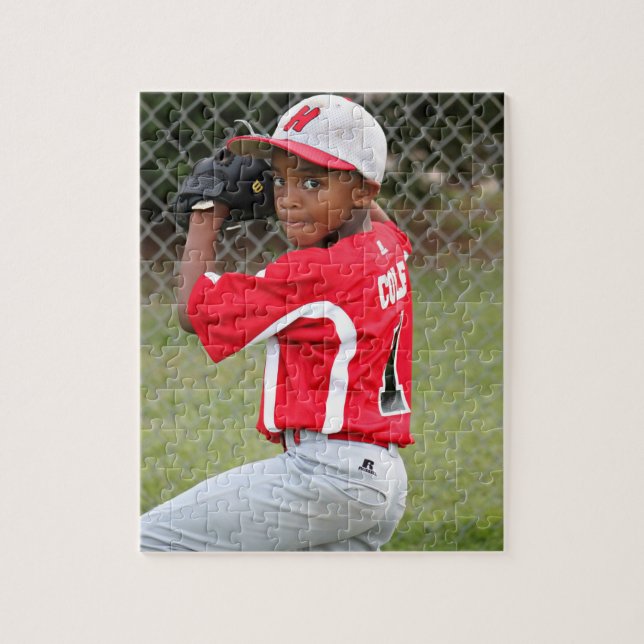 Quebra-cabeça de Foto Esportiva Personalizado (Vertical)