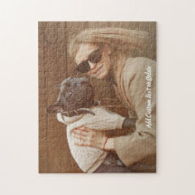 Quebra-cabeça de Fotografia de Cão Personalizado c