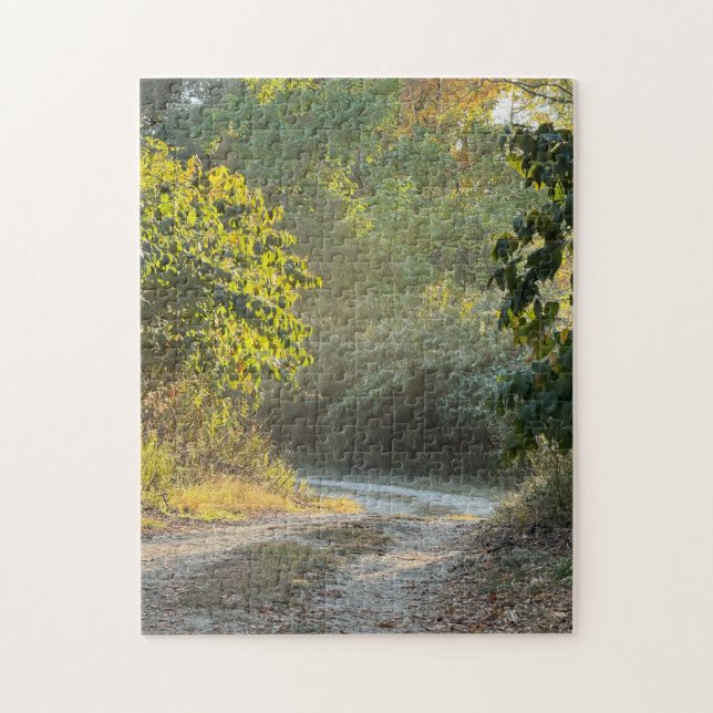 Quebra-cabeça de Fotografia de Trilha de Outono (Vertical)