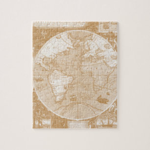 Quebra-cabeça de Fotografia do Antigo Mapa Mundial