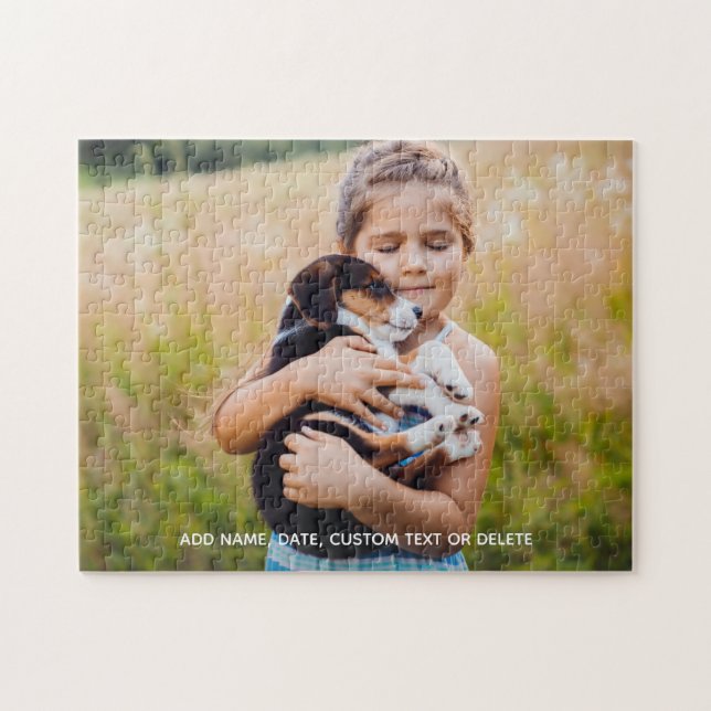 Quebra-cabeça de Fotografia Personalizada com Cria (Horizontal)