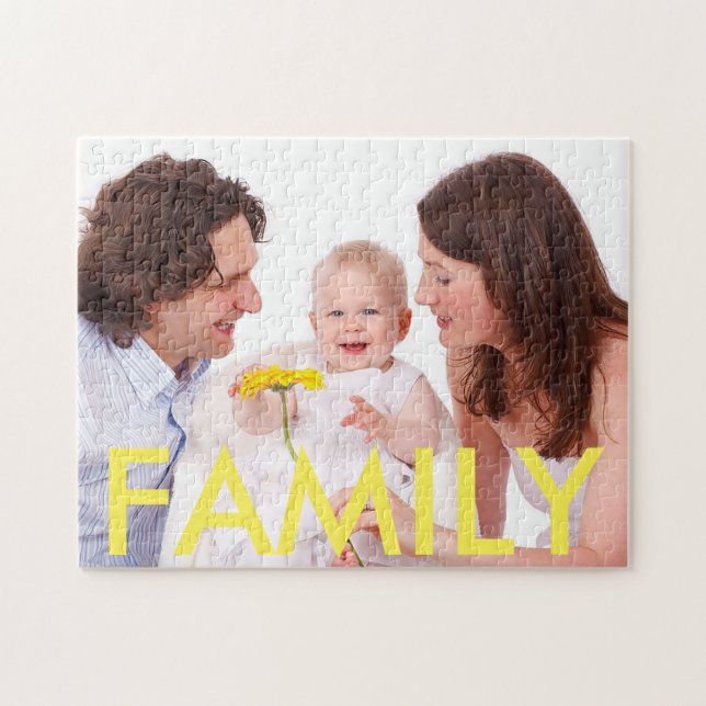 Quebra-cabeça de Fotografias Personalizadas da Fam (Horizontal)