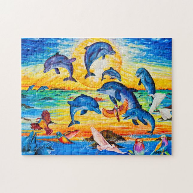 Quebra-cabeça de Fotos com Caixa de Presentes (Horizontal)