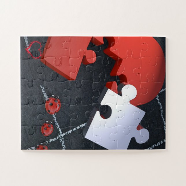 Quebra-cabeça de fotos flexíveis com caixa de pres (Horizontal)