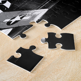 Quebra-cabeça de fotos P-51 Mustang 8x10 com caixa