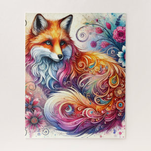 Quebra-cabeça de Fox de Aquarela