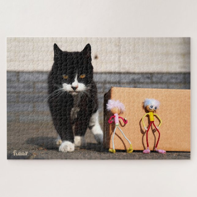 Quebra-cabeça De Fubby's verstoppen zich voor de kat Ping. (Horizontal)