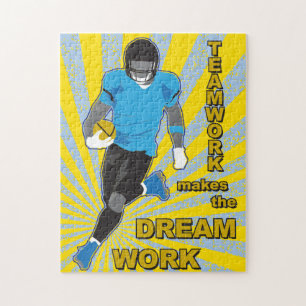 quebra-cabeça de futebol 11x14 para Pessoas cegas