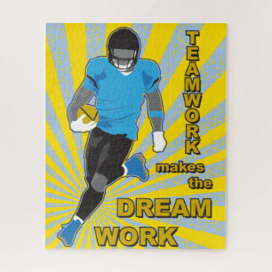 quebra-cabeça de futebol 16x20 para Pessoas cegas