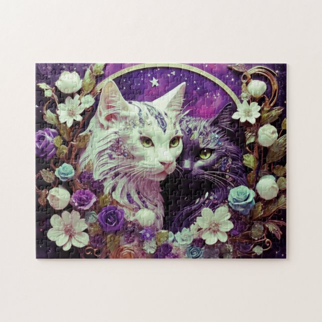 Quebra-cabeça de gato (Horizontal)