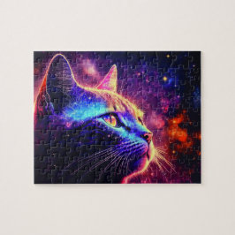 Quebra-cabeça de Gato Colorido